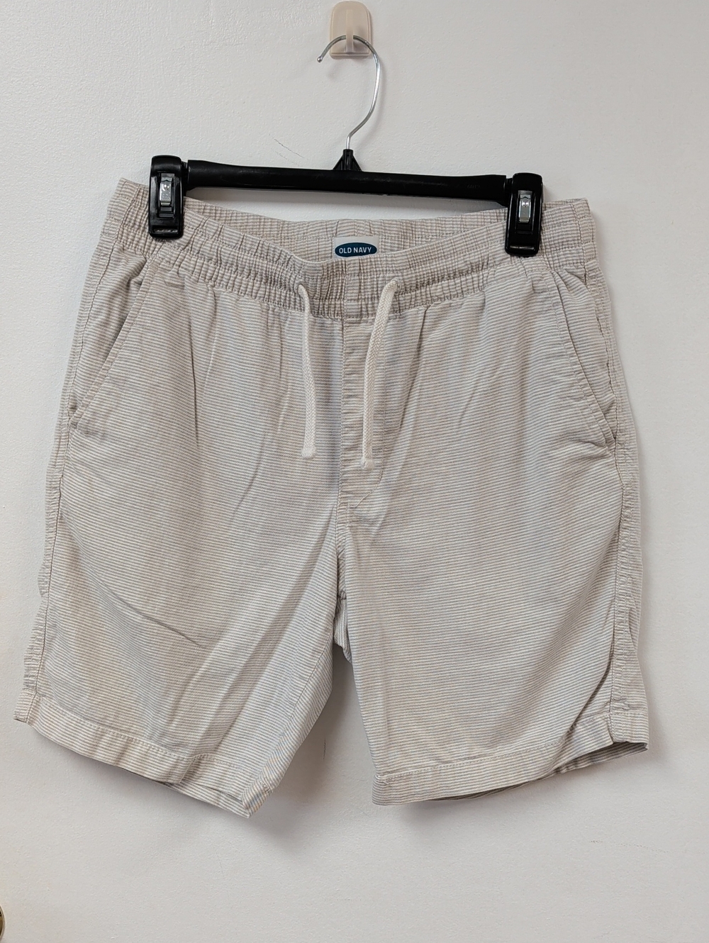 Old Navy Men's S Light Cream Drawstring Athletic Shorts